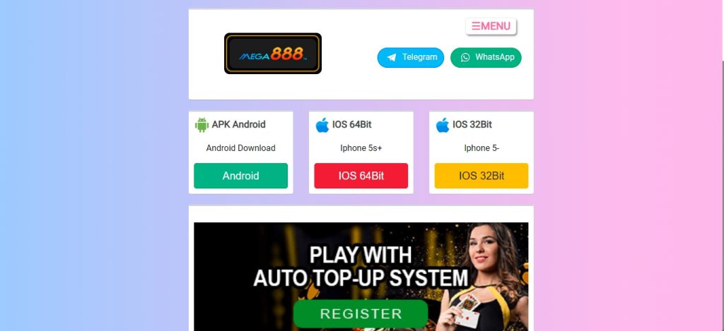 daftar mega888